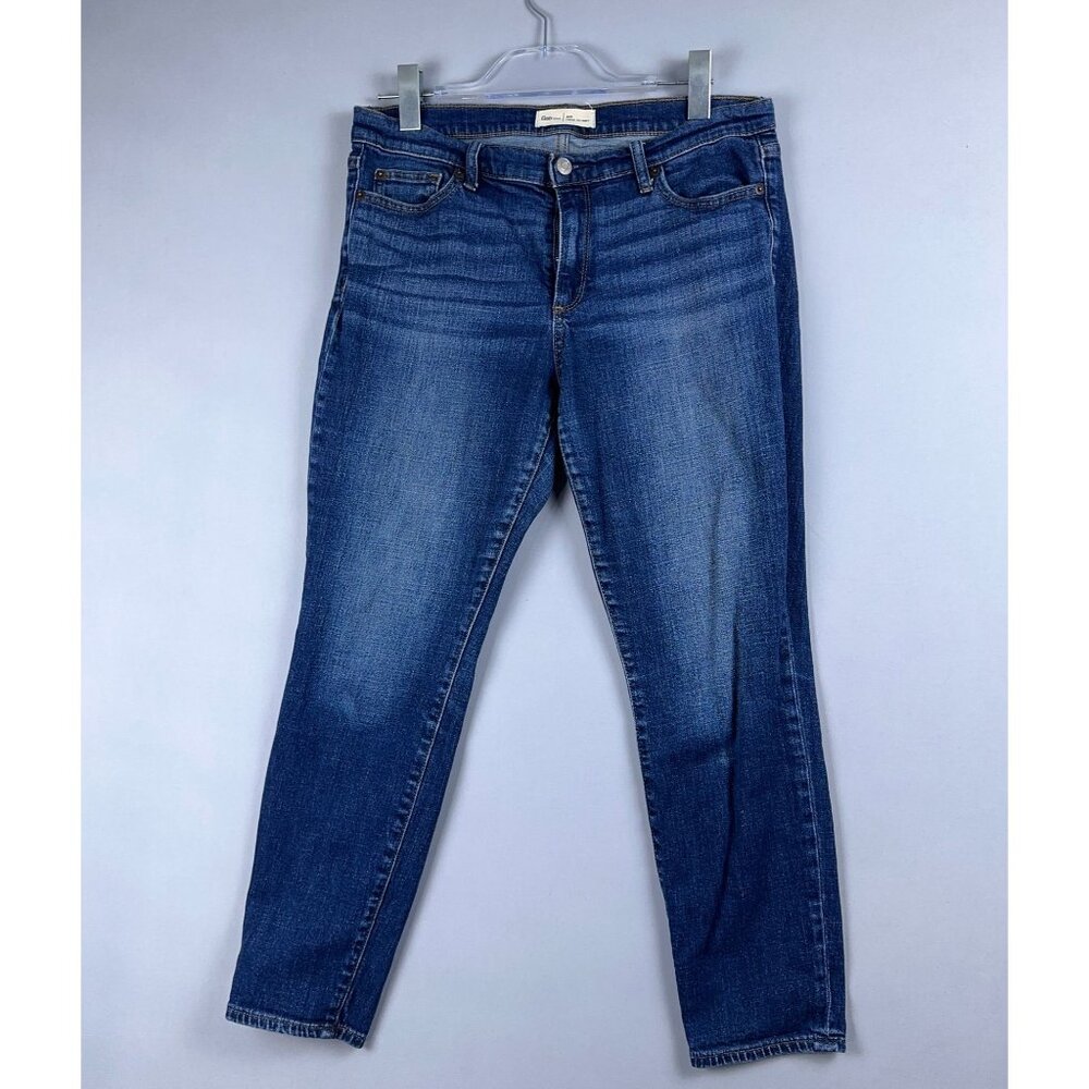 Gap 1969 True Skinny Jeans Womens Size 30 Regular Ankle Length Medium Wash Blue